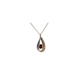 Eternity Pendant Sterling Silver with 10K Gold | Keith Jack