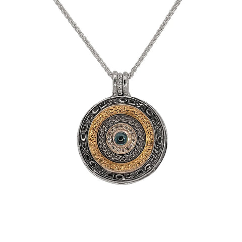 Eclipse 5-way Shield Pendant - London Blue Topaz And Cubic Zirconia | Keith Jack - Tricia's Gems