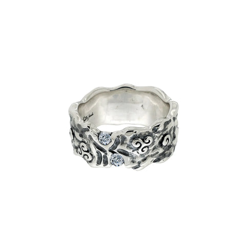 Silver Rocks 'n Rivers Ring - Cubic Zirconia | Keith Jack - Tricia's Gems