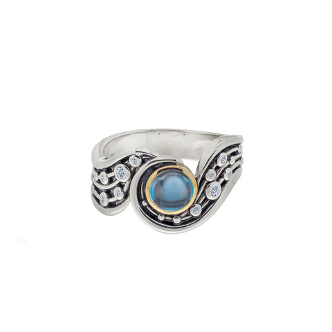 Celestial Ring Silver and 10k Gold | Keith Jack - Tricia's Gems