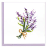 Lavender Bouquet Paper Art Greeting Card