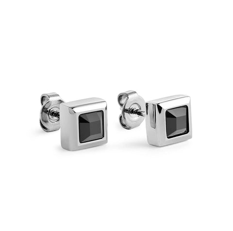 7mm Stainless Steel CZ Studs Sqaure | Italgem Steel - Tricia's Gems