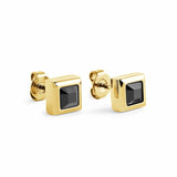 7mm Stainless Steel CZ Studs Sqaure | Italgem Steel - Tricia's Gems
