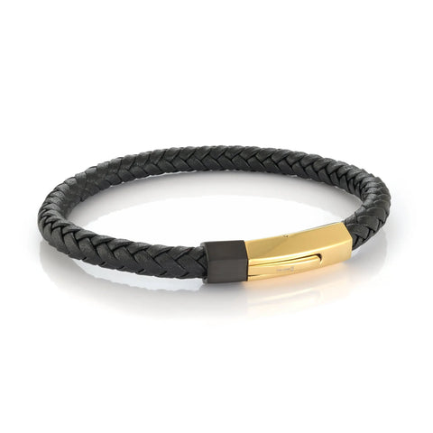 6mm Leather Bracelet | Italgem Steel - Tricia's Gems