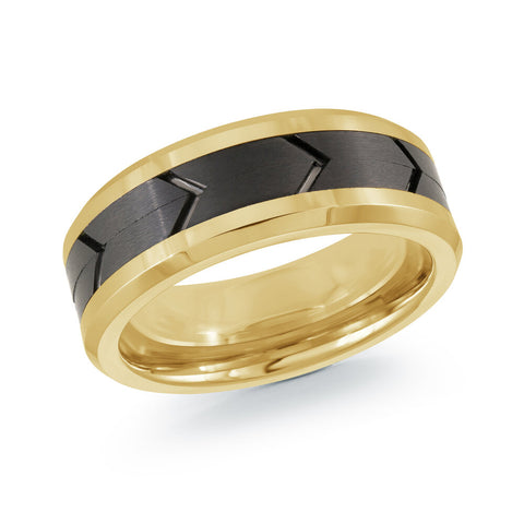 Malo TG-070 8mm tungsten wedding band