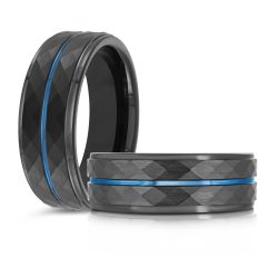 Malo TG-076 Tungsten Wedding Band - 8mm