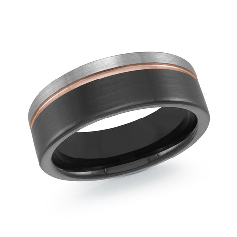 Malo TG-087 8mm tungsten wedding band