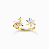 Ring Butterfly With Flower Silver or Gold | Thomas Sabo - Tricia's Gems