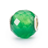 Round Green Onyx Facet Bead - Tricia's Gems