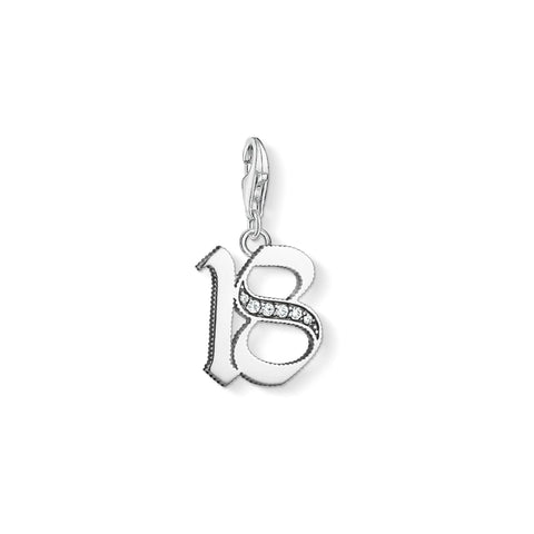 Thomas Sabo Charm Pendant 18 with CZ Silver | Retired