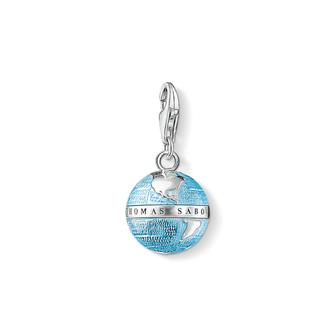 Thomas Sabo globe charm in 925 sterling silver with lobster clasp