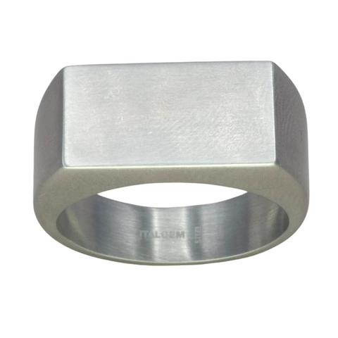 Stainless Steel Signet Ring | Italgem Steel - Tricia's Gems