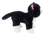 Webkinz Black and White Cat plush stuffed animal with adoption code black white cat toy