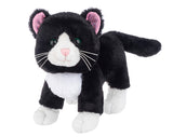 Webkinz Black and White Cat plush stuffed animal with adoption code black white cat toy