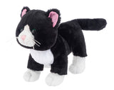 Webkinz Black and White Cat plush stuffed animal with adoption code black white cat toy

