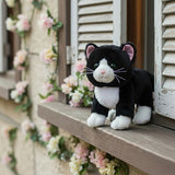 Webkinz Black and White Cat plush stuffed animal with adoption code black white cat toy

