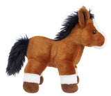 Webkinz Bay Horse plush stuffed animal with adoption code soft brown horse toy