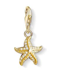 Thomas Sabo Charm Pendant 18k Gold Plated Starfish | Retired