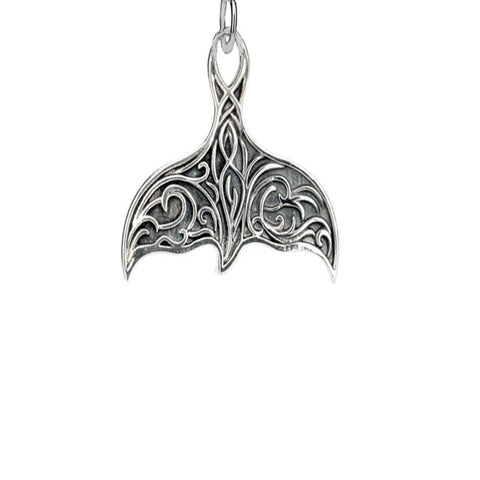 Oxidized Silver Whale Tail Charm | Keith Jack