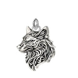 Oxidized Silver Wolf Charm | Keith Jack