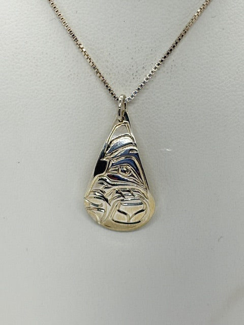 Wolf Necklace Sterling Silver | Nancy Dawson