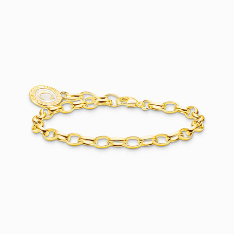 Member Charm Bracelet with Gold Charmista Coin Gold Plated | Thomas Sabo - Tricia's Gems