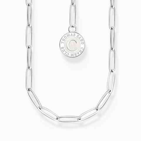 Member Charm Necklace with White Charmista Disc - Tricia's Gems