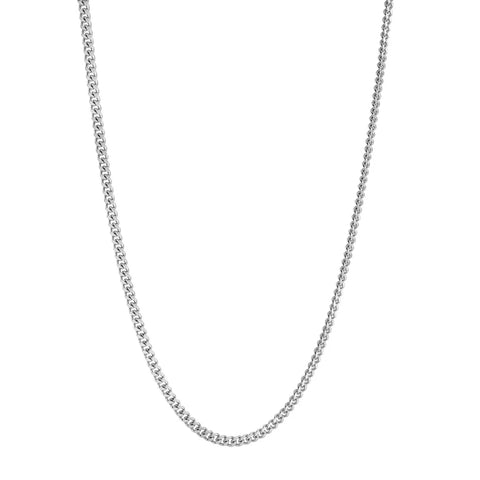 Stainless Steel Fine Curb Chain – 2.6mm, 20"