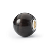 Jumbo Round Black Cat's Eye Bead | Trollbeads - Tricia's Gems