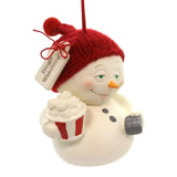 Binge Watching Ornament by Snowpinions on white background