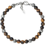 Silver Lava Stone Tiger Eye Bracelets | Amen - Tricia's Gems