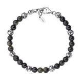Silver Lava Stone Tiger Eye Bracelets | Amen - Tricia's Gems