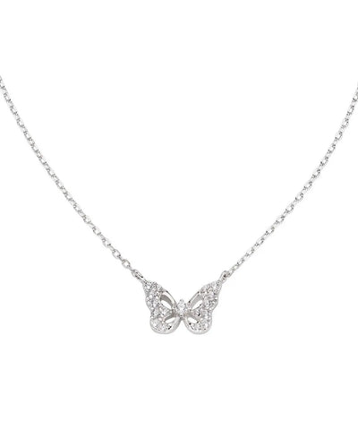 Silver Butterfly Necklace | Amen - Tricia's Gems