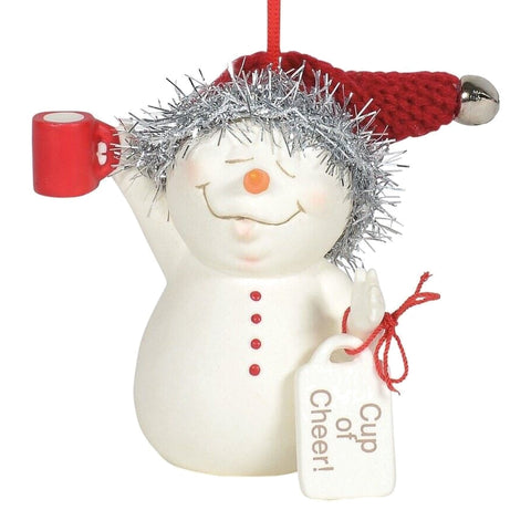 Cup Of Cheer Ornament by Snowpinions on white background