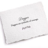 Dagger Symbol Charm | Pyrrha - Tricia's Gems