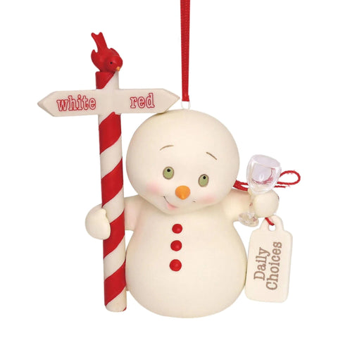 Daily Choices Ornament by Snowpinions on white background