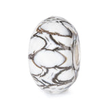Trollbeads Bubble Drift Bead TGLBE30117 hand-faceted glass charm with soft floating pattern