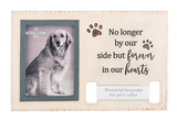 Memorial Pet Collar Frame - No longer by our side but forever in our hearts - Tricia's Gems