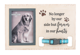 Memorial Pet Collar Frame - No longer by our side but forever in our hearts - Tricia's Gems