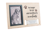 Memorial Pet Collar Frame - No longer by our side but forever in our hearts - Tricia's Gems