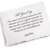 Fill Your Cup Talisman | Pyrrha - Tricia's Gems