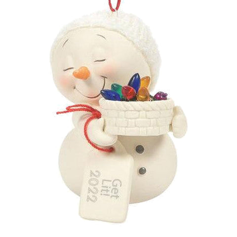 Get Lit Ornament 2022 by Snowpinions on white background