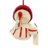 Kiss the Cook Ornament by Snowpinions on white background