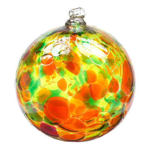 Kitras Calico Glass Ball – Autumn Leaves
