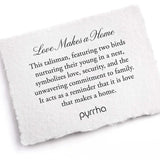 Love Makes A Home Talisman Pendant - Capri Blue | Pyrrha - Tricia's Gems