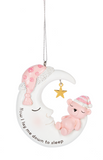 Moon with Teddy Bear Ornaments - Tricia's Gems