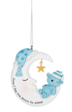 Moon with Teddy Bear Ornaments - Tricia's Gems