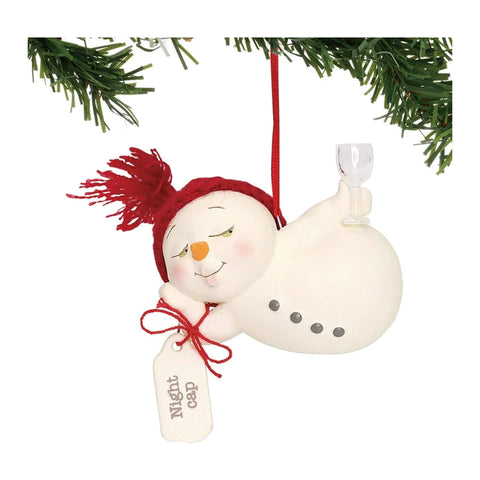 Night Cap Ornament by Snowpinions on white background