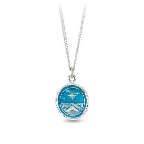 North Star - Capri Blue Talisman Pendant | Pyrrha - Tricia's Gems