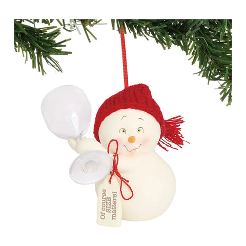 Of Course Size Matters! Ornament by Snowpinions on white background